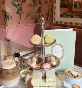 High tea platter, laduree, khan market, delhi